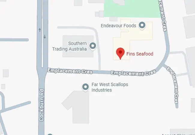 Fins Seafoood North Coogee map
