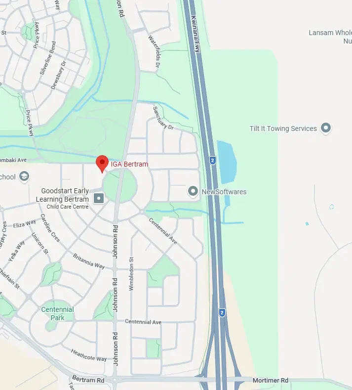 SUPA IGA in Bertram Map