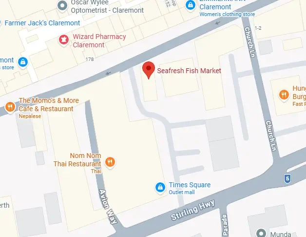 Seafresh Fish Market Claremont map